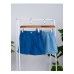 Elastic Waist Denim Shorts